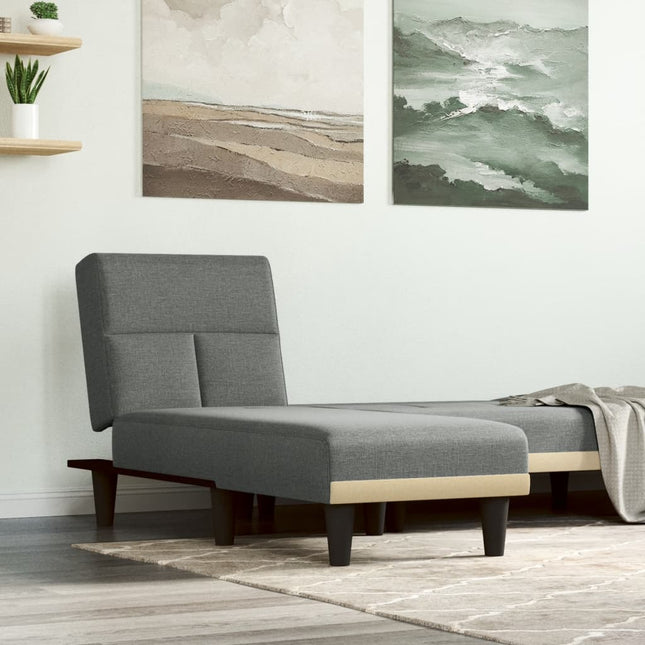 vidaXL Chaise Longue Chair Reclining Chaise Sofa for Living Room Office Velvet-3