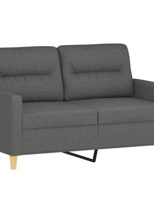 vidaXL 3 Piece Sofa Set with Pillows Dark Gray Fabric-1