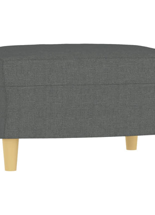 vidaXL 3 Piece Sofa Set with Pillows Dark Gray Fabric-3