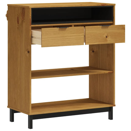 Bar Table FLAM 36.2"x17.7"x43.3" Solid Wood Pine