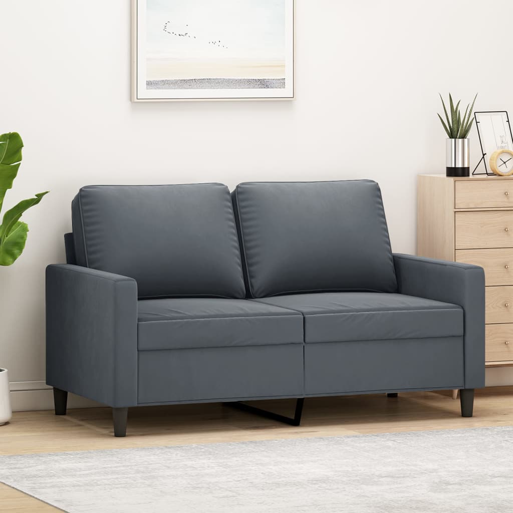 vidaXL Sofa Chair Upholstered Accent Armchair Sofa Comfort Light Gray Velvet-6