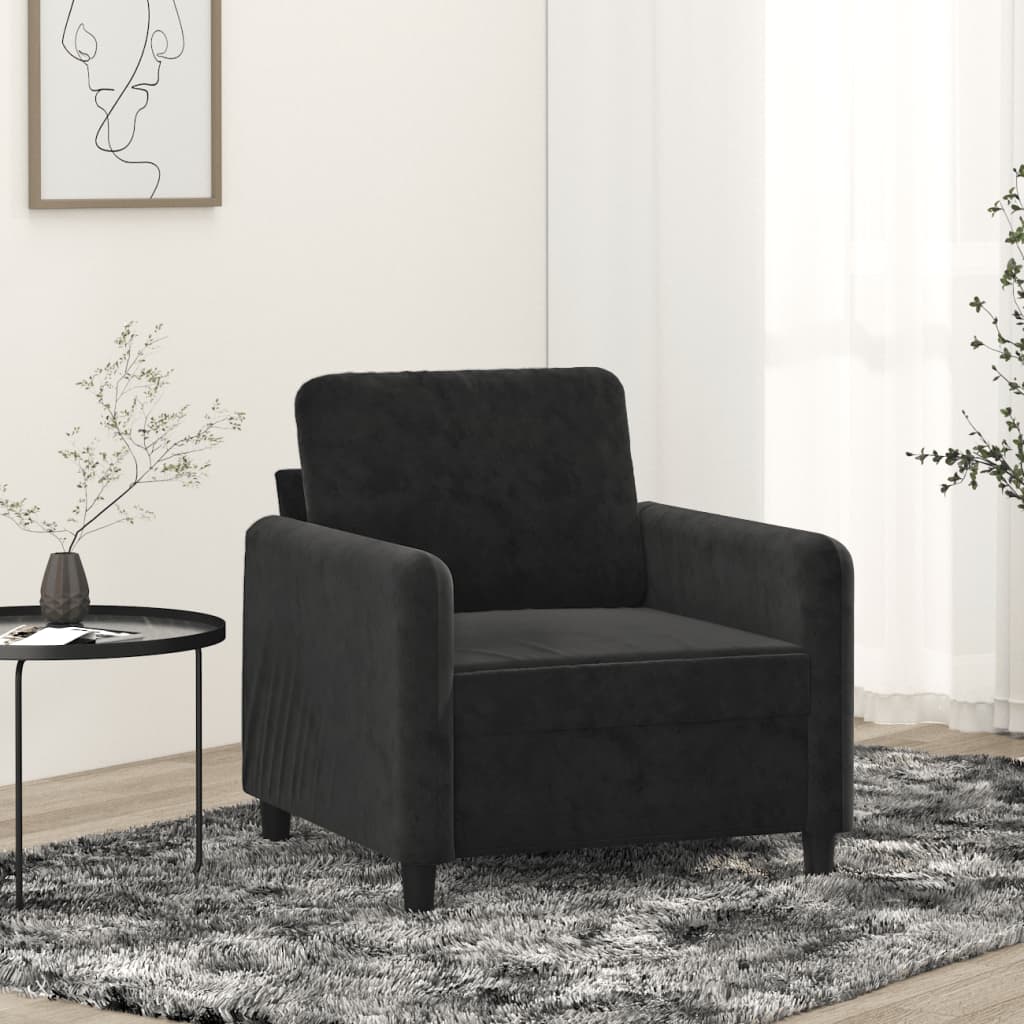 vidaXL Sofa Chair Upholstered Single Sofa Armchair for Living Room Velvet-8