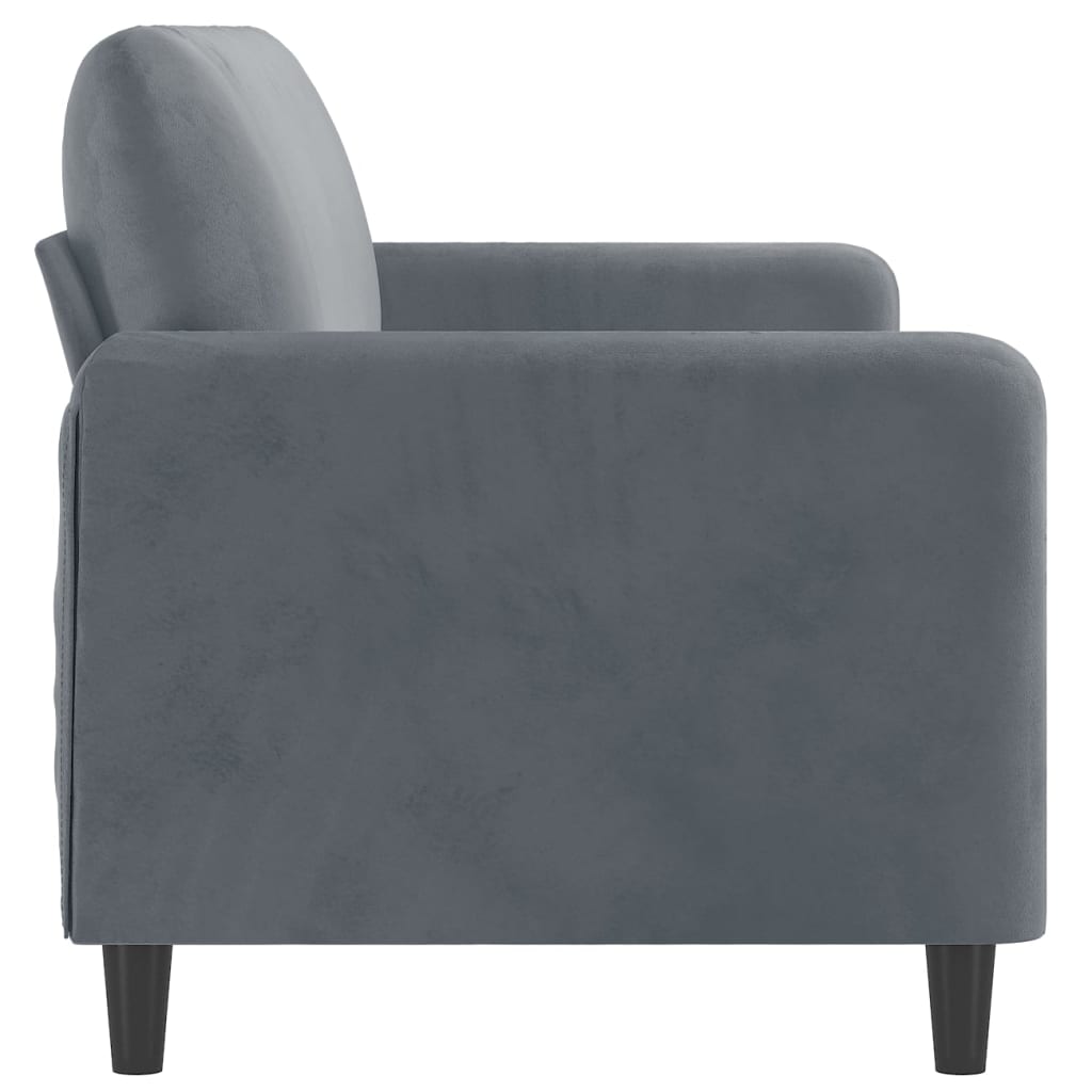 vidaXL Sofa Chair Upholstered Single Sofa Armchair for Living Room Velvet-0