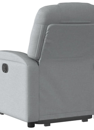 vidaXL Stand up Massage Recliner Chair Light Gray Fabric-2