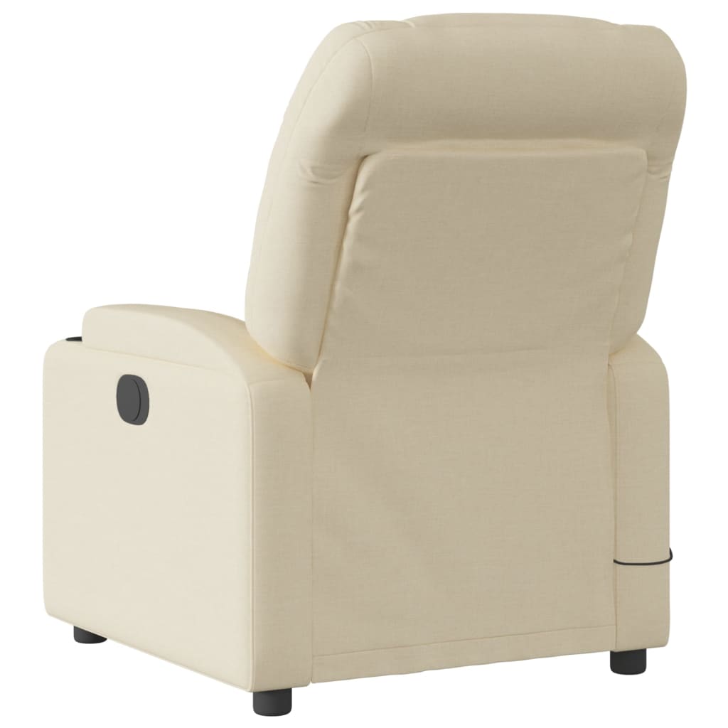 Beige recliner chair on a white background