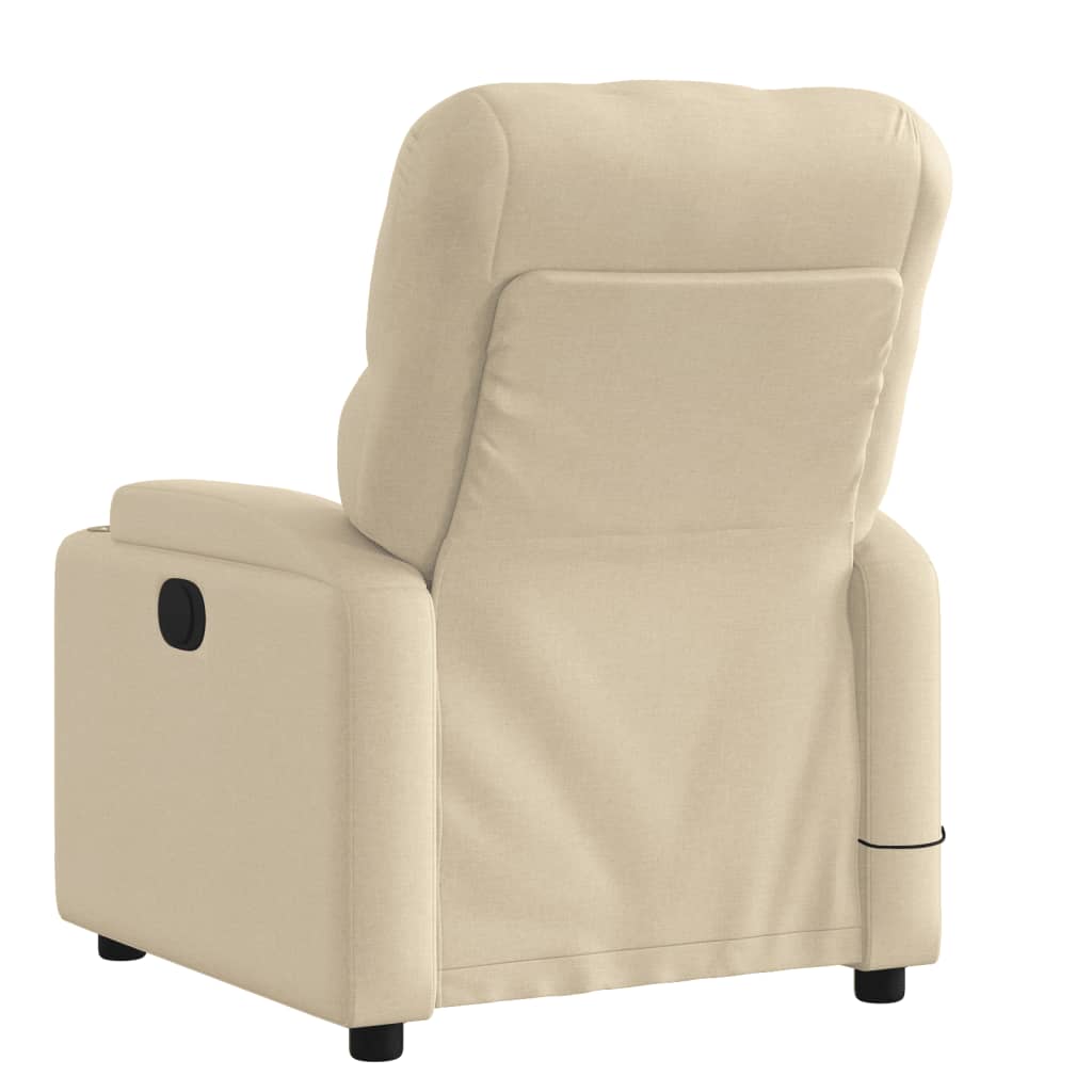 Beige recliner chair on a white background