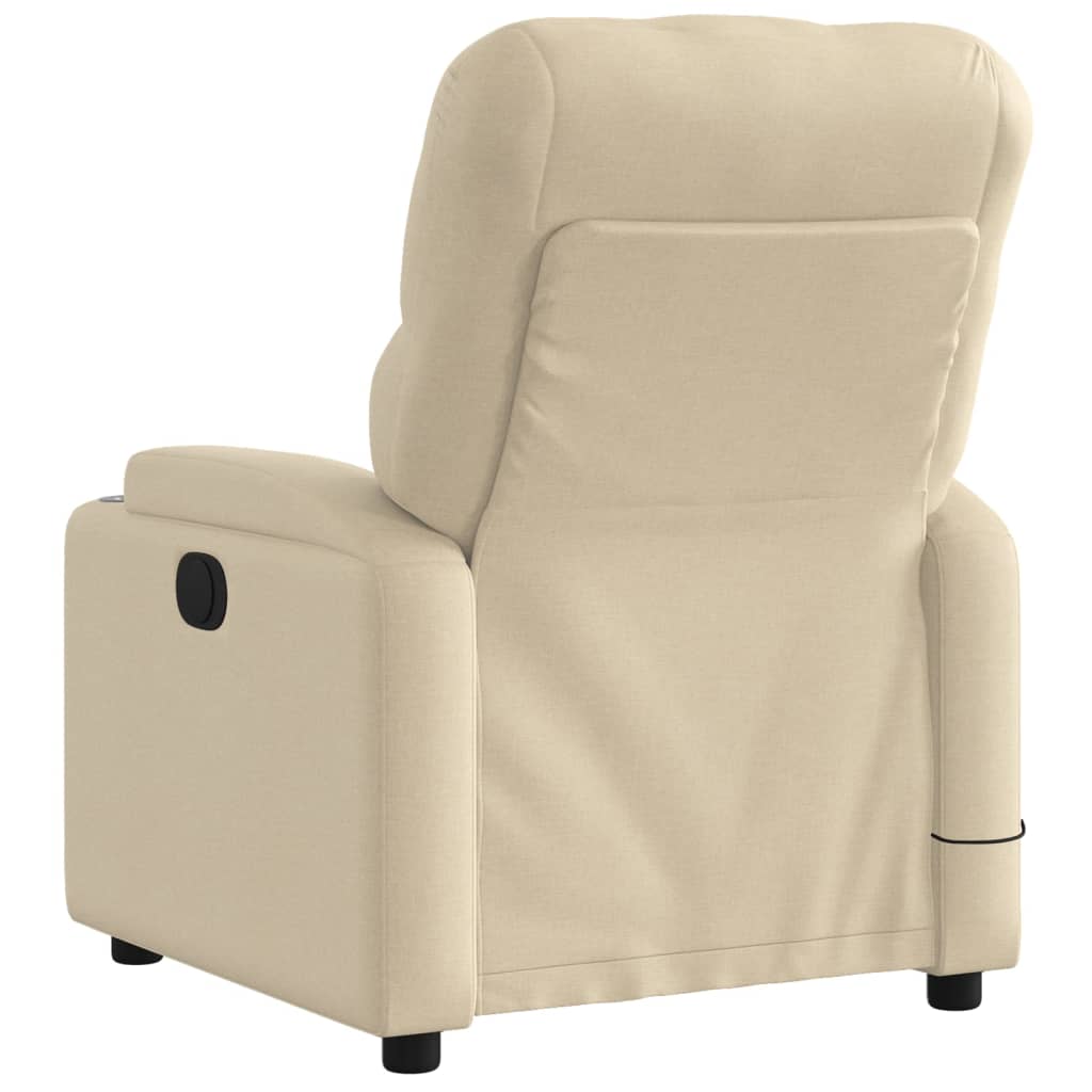 Beige recliner chair on a white background