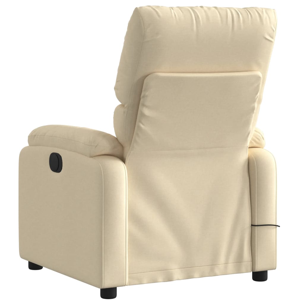 Beige recliner chair on a white background