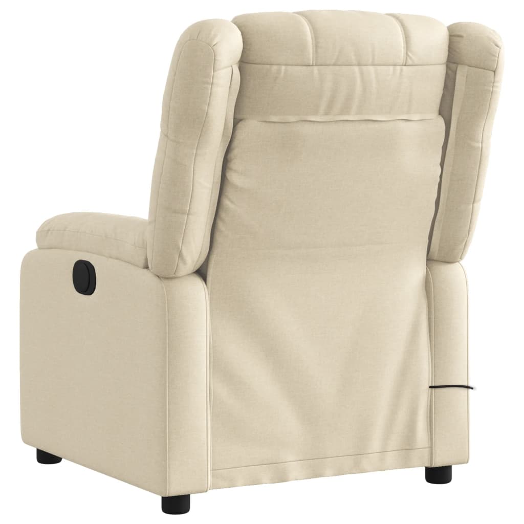 Beige recliner chair on a white background
