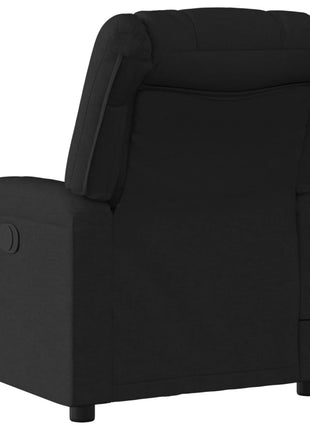 vidaXL Massage Recliner Chair Black Fabric-4