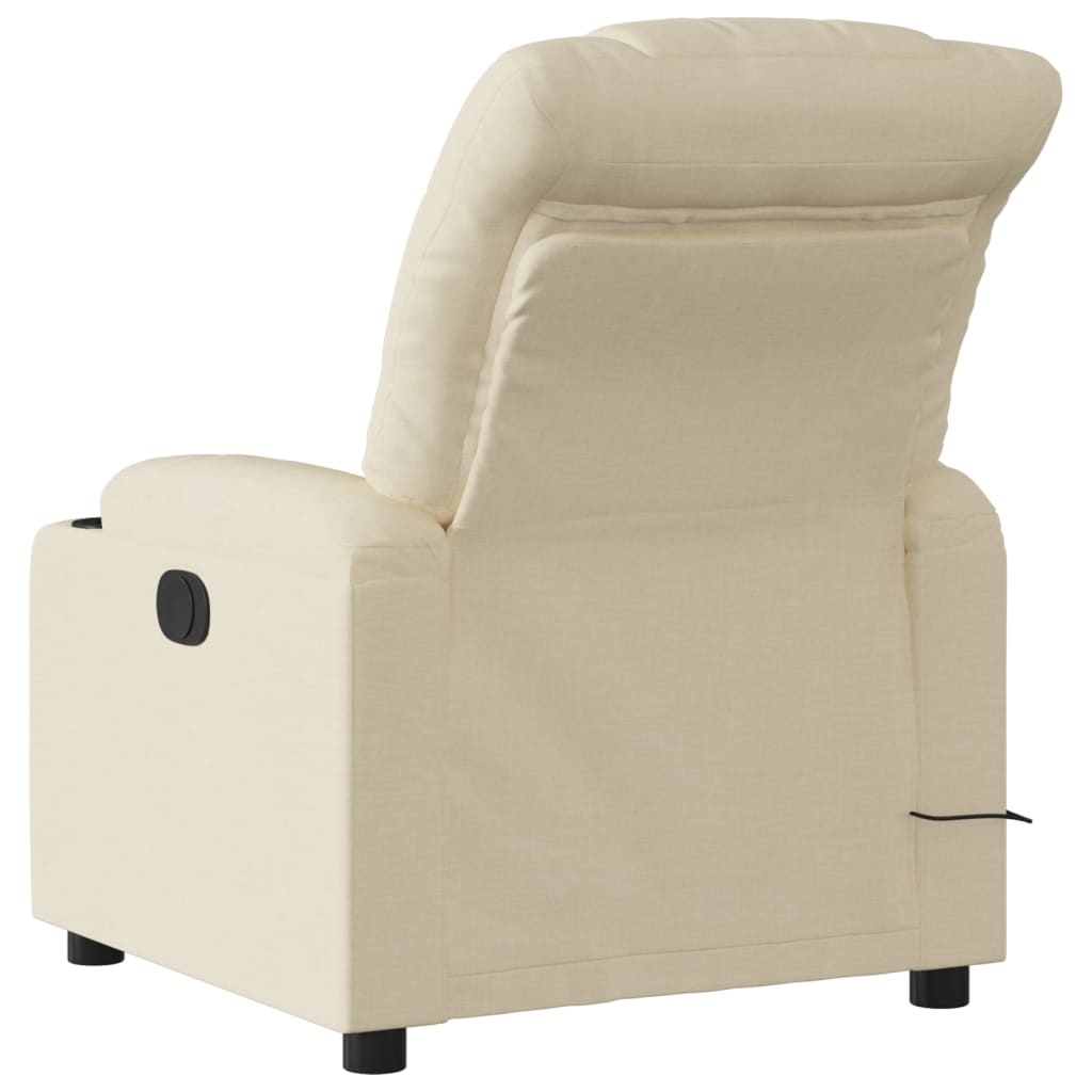 Beige recliner chair on a white background
