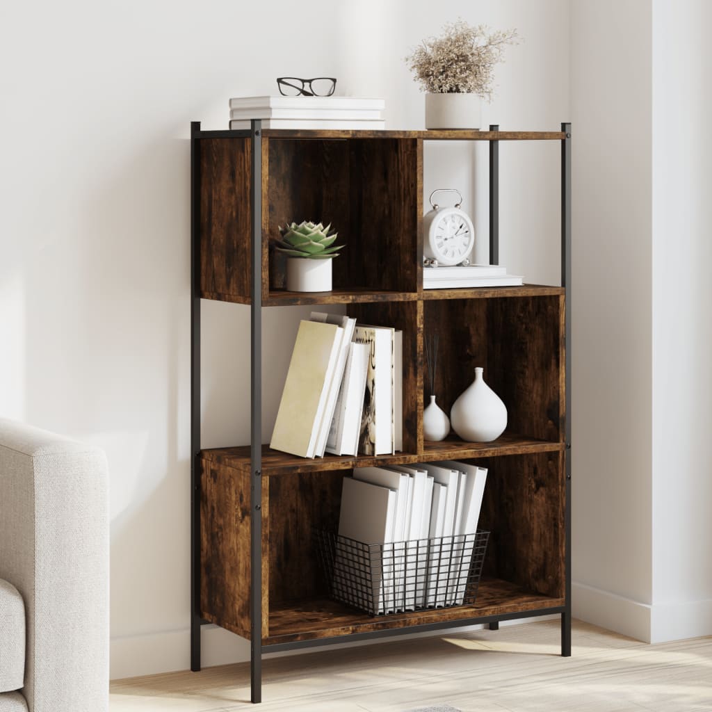vidaXL Bookcase Freestanding Storage Display Rack Organizer Engineered Wood