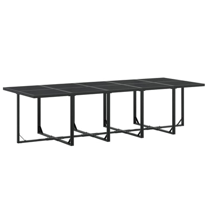 vidaXL Patio Dining Set Table and Chair Garden Outdoor Furniture Black Textilene