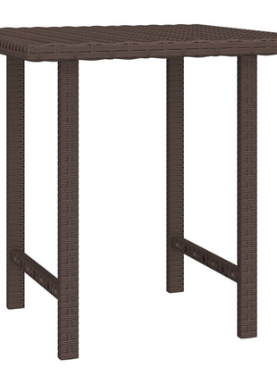 vidaXL Patio Side Tables 3 pcs Brown Poly Rattan-3