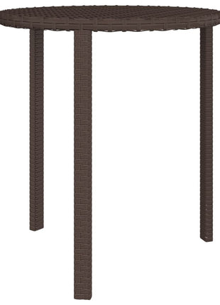 vidaXL Patio Side Tables 3 pcs Brown Poly Rattan-4