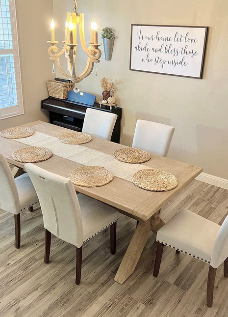 Beige Parsons Upholstered Chairs-3