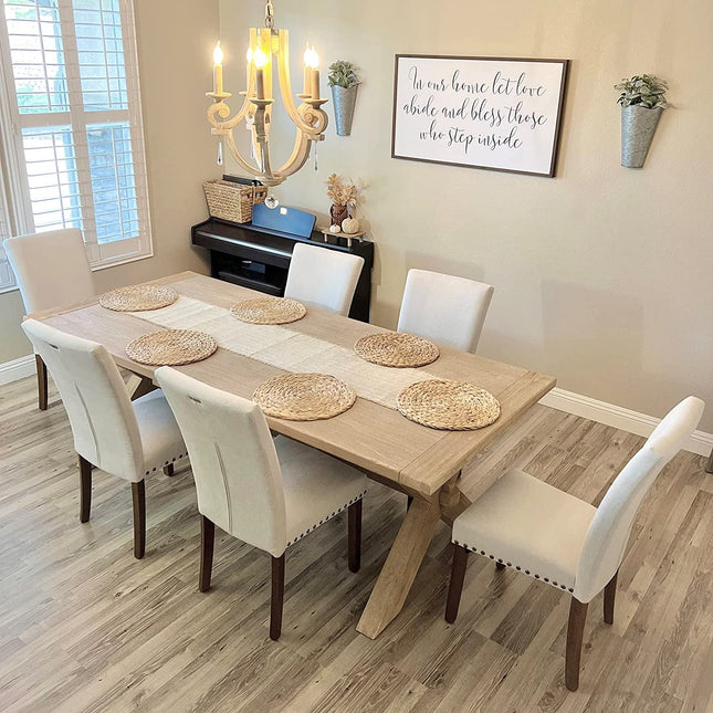 Beige Parsons Upholstered Chairs-3