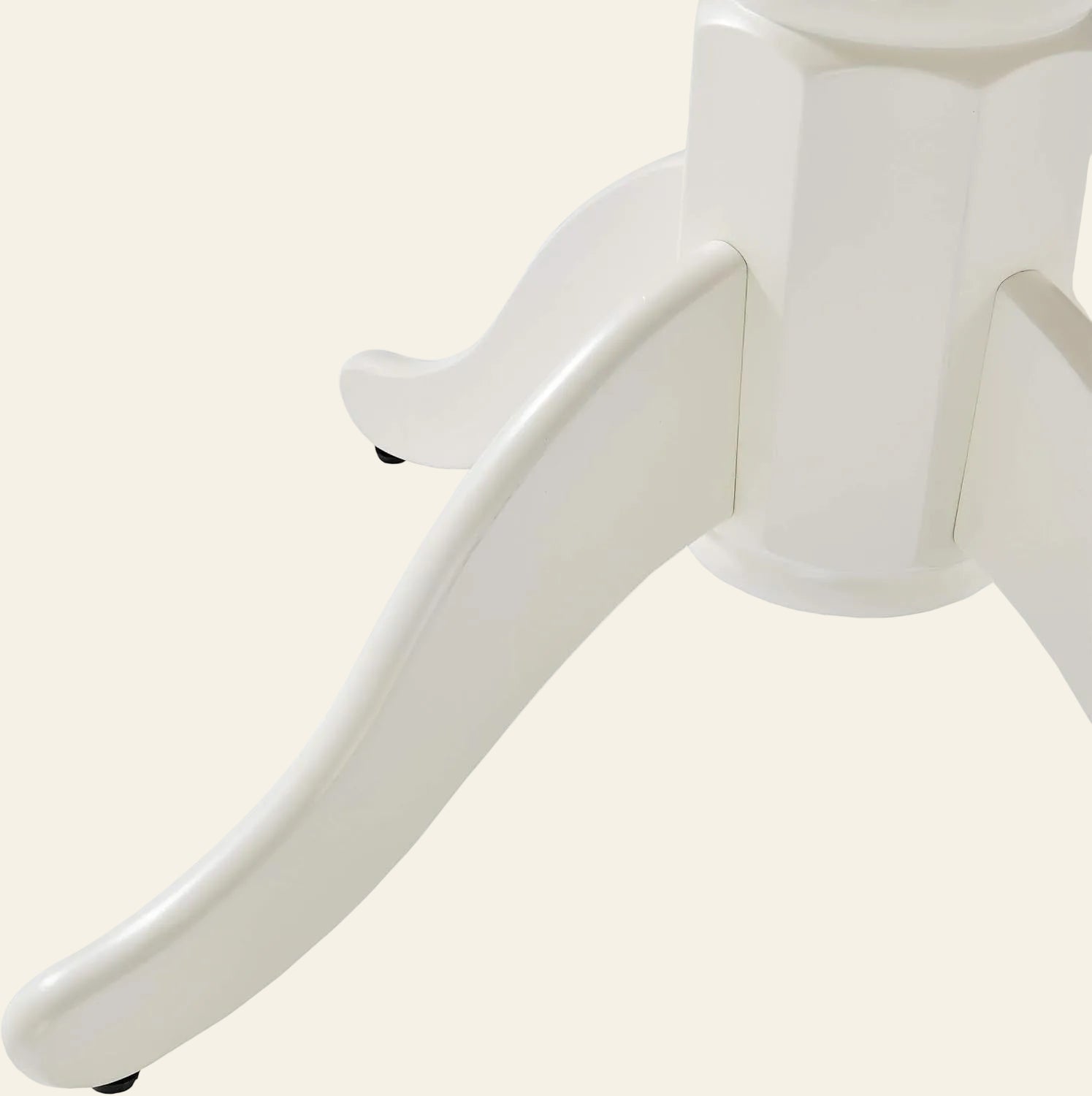 White elephant-shaped object on a white background