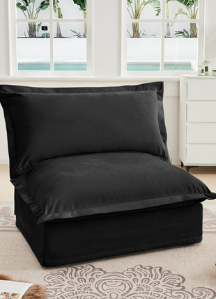 Koala Armless Sofa - Black-2