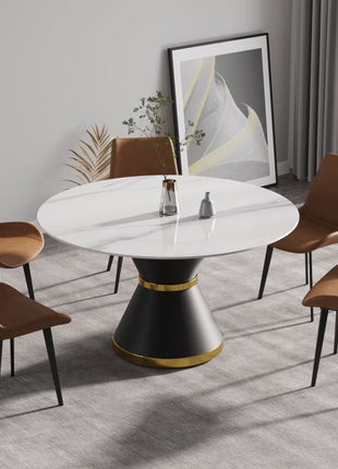 Modern Marble Stone Round Dining Table-1