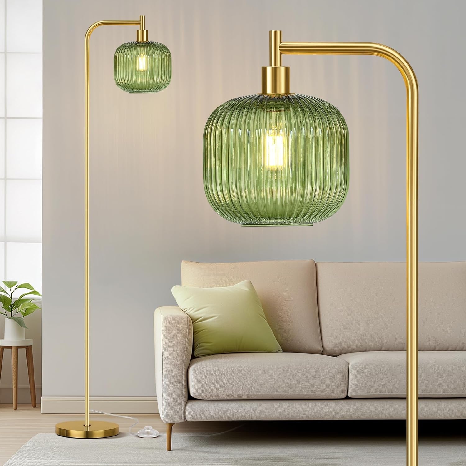 Glass Floor Lamp 