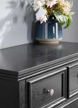 Modern 6 Drawers Dresser 6 Drawers Cabinet,Chest of Drawers Closet Organizers and Storage Clothes Storage Drawers Cabinet for Living Room, Farmhouse Dresser Organizer Black