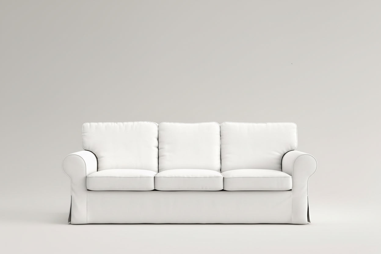 IKEA Ektorp 3 Seat Sofa Slipcover White Replacement-1