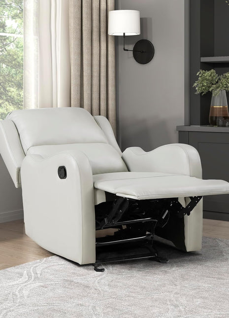 Recliner Chair Living Room Reclining Sofa Chair, Home Theater Seating Modern Recliner, Manual Recliner Sofa Chair for Living Room/Office/Apartment, Glider Recliner, Taupe-0