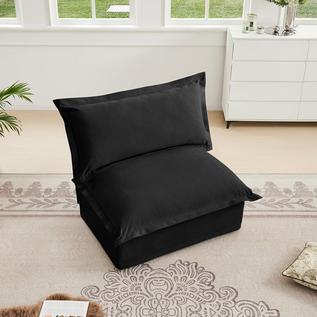 Koala Armless Sofa - Black-1