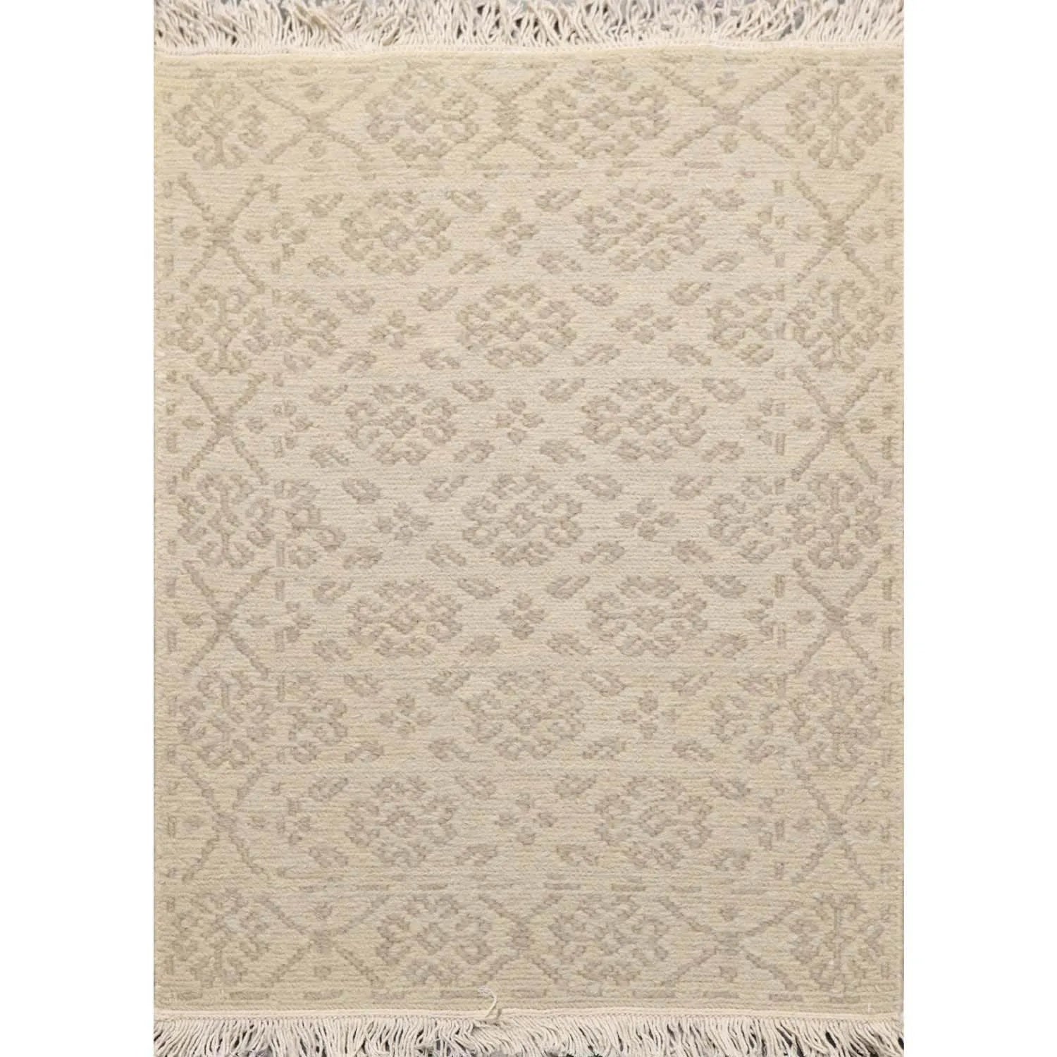 1'10''x2'7'' Hand Knotted 100% Wool Reversible Oriental Area Rug Beige-0