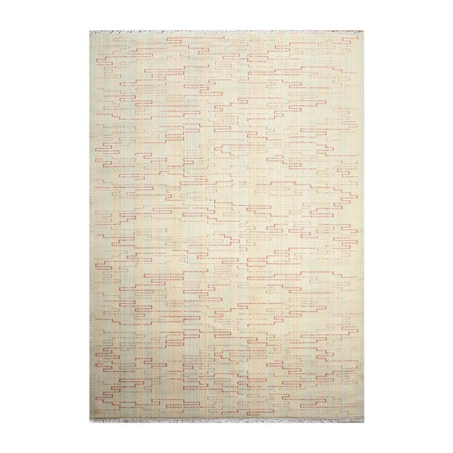 6' x 9' Handmade 100% Wool Oriental Area rug Modern 6x9 Beige-1