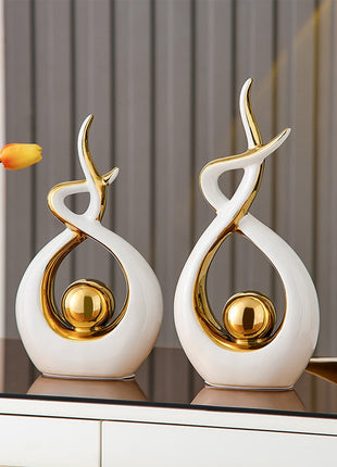 Abstract Sculpture Ceramic Statue Home Décor Figurines-2