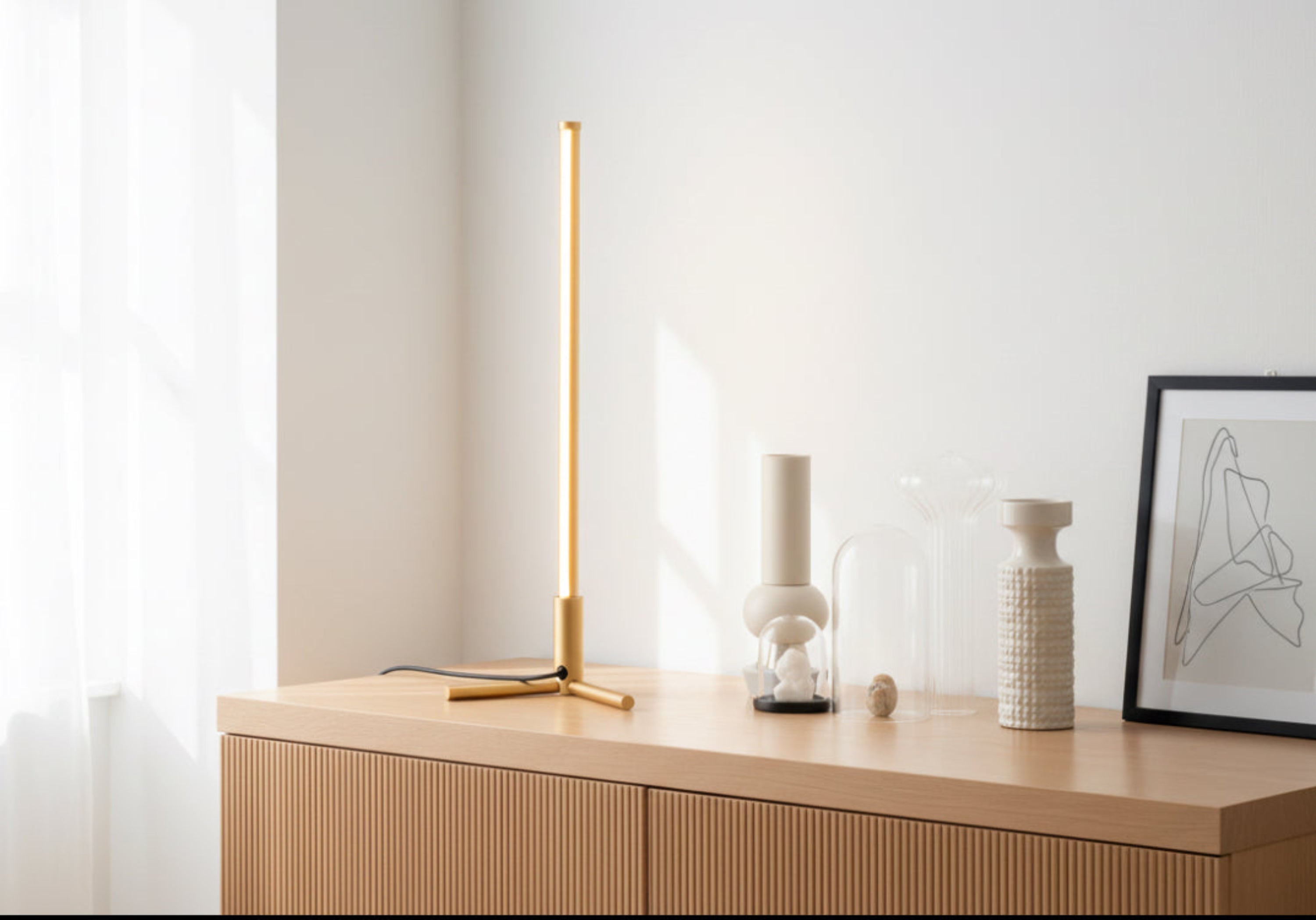 RGBCW Corner Table Lamp - Golden-4