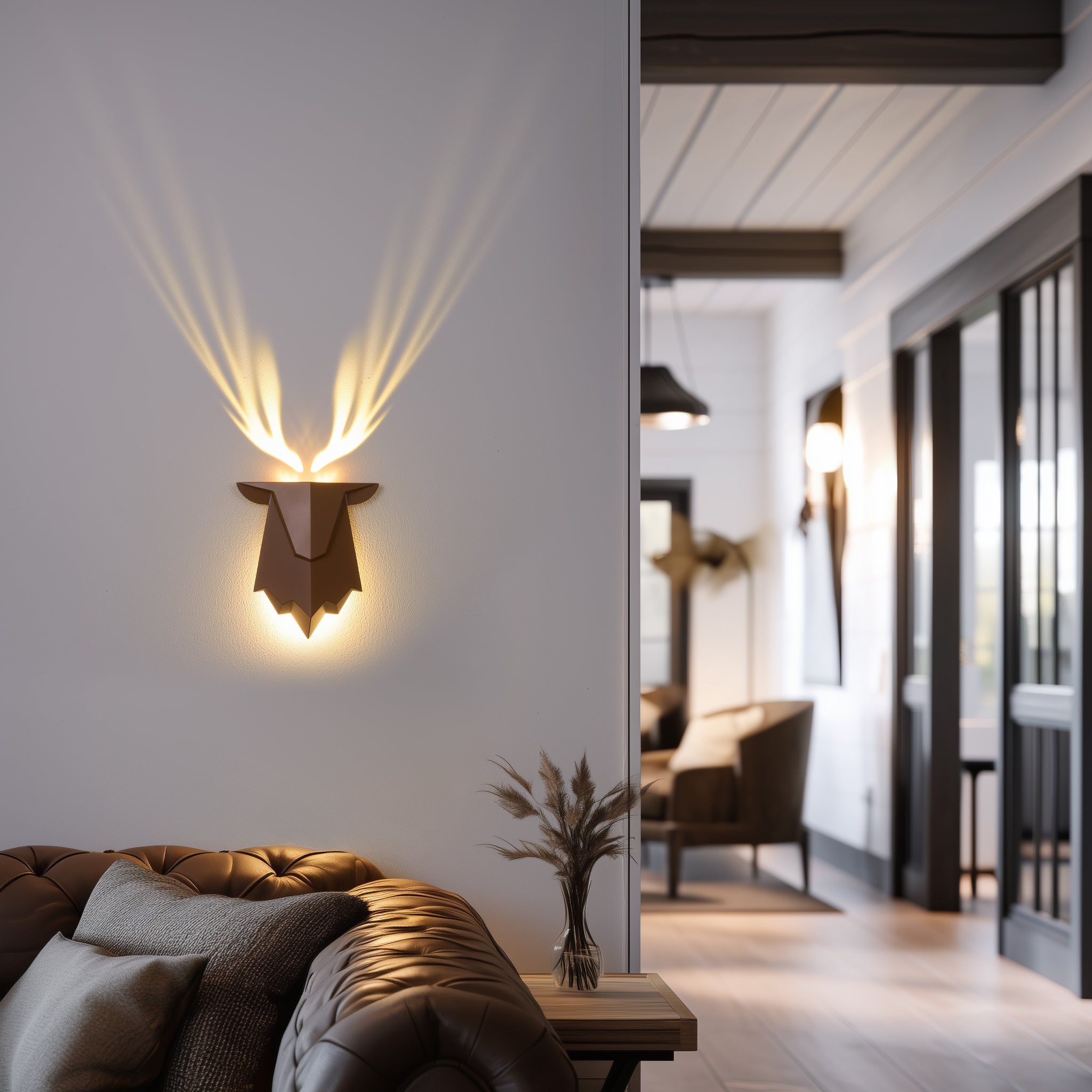 Elk Wall Lamp, Creative Projection Lamp-3