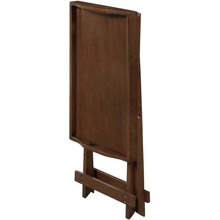Wooden easel on a white background