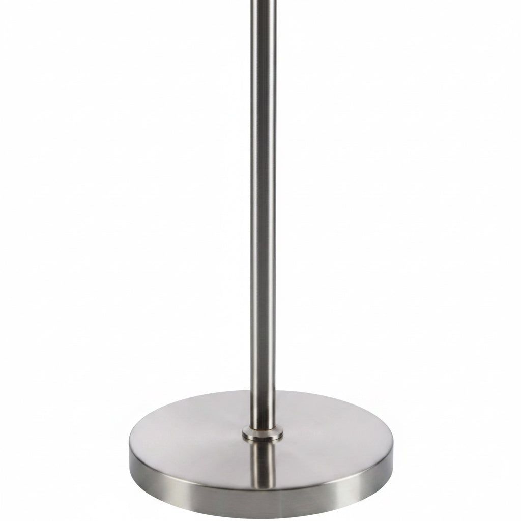 Stainless steel stand on a white background