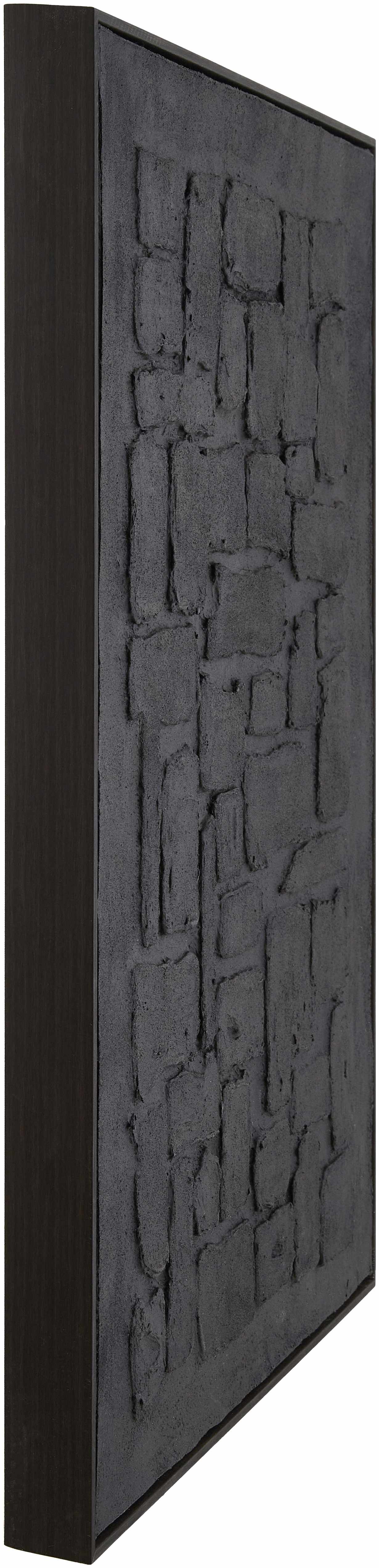 Black textured panel