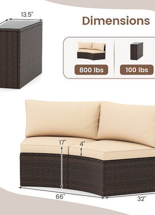 5 Pieces Patio Furniture Set-3