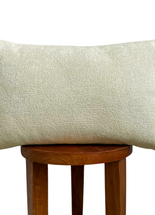 Cream Sherpa Lumbar Pillow Cover-0