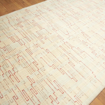 6' x 9' Handmade 100% Wool Oriental Area rug Modern 6x9 Beige-4