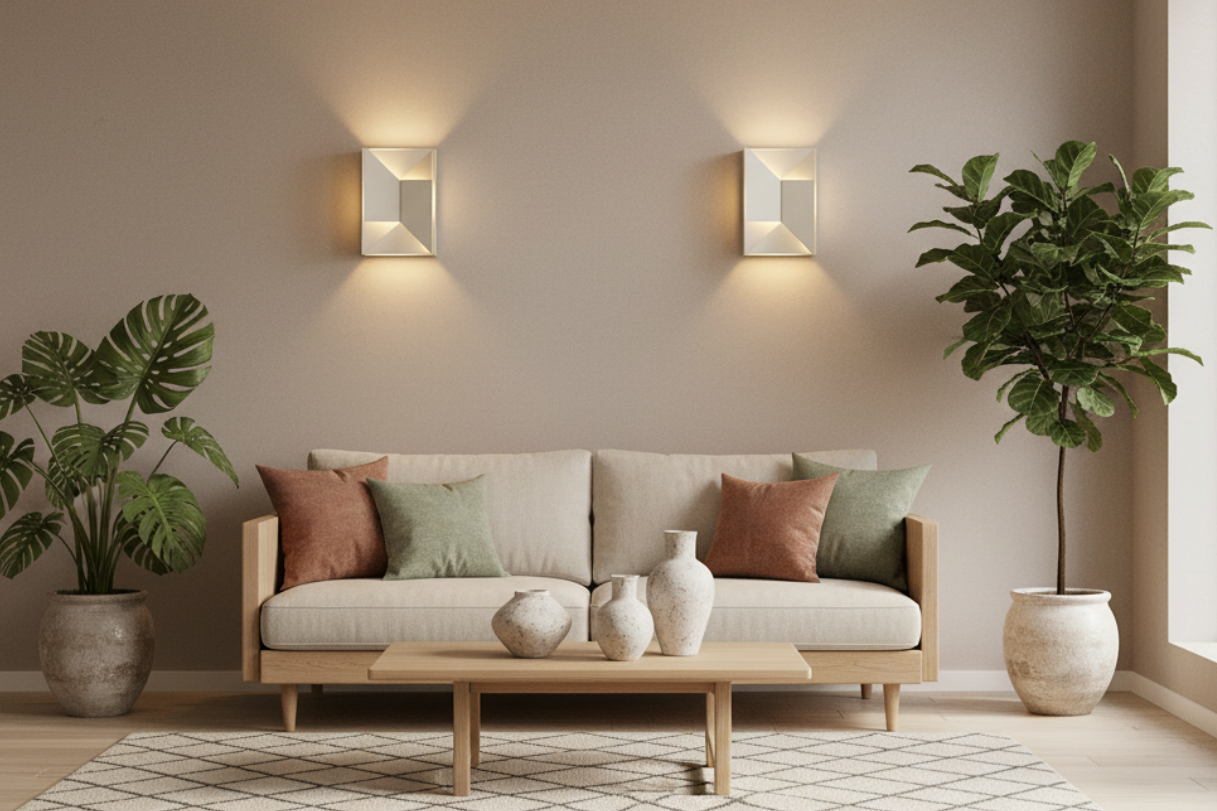 Jigsaw Modern LED Wall Light, Geometric Minimalist Sconce with Warm White Glow-1