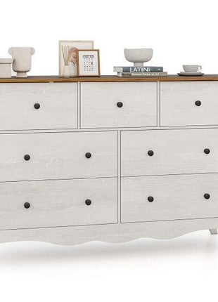 Closet Storage Organizer with 7 Folding Fabric Drawers-Gray