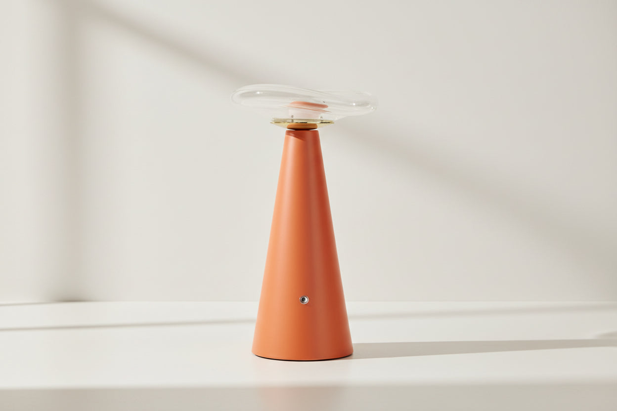 Longjumeau Orange Table Lamp-1