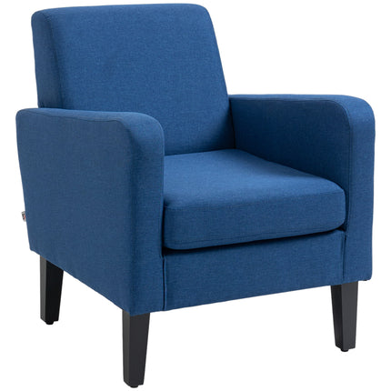 Modern Accent Chair for Cozy Living Room Seating - Blue-0