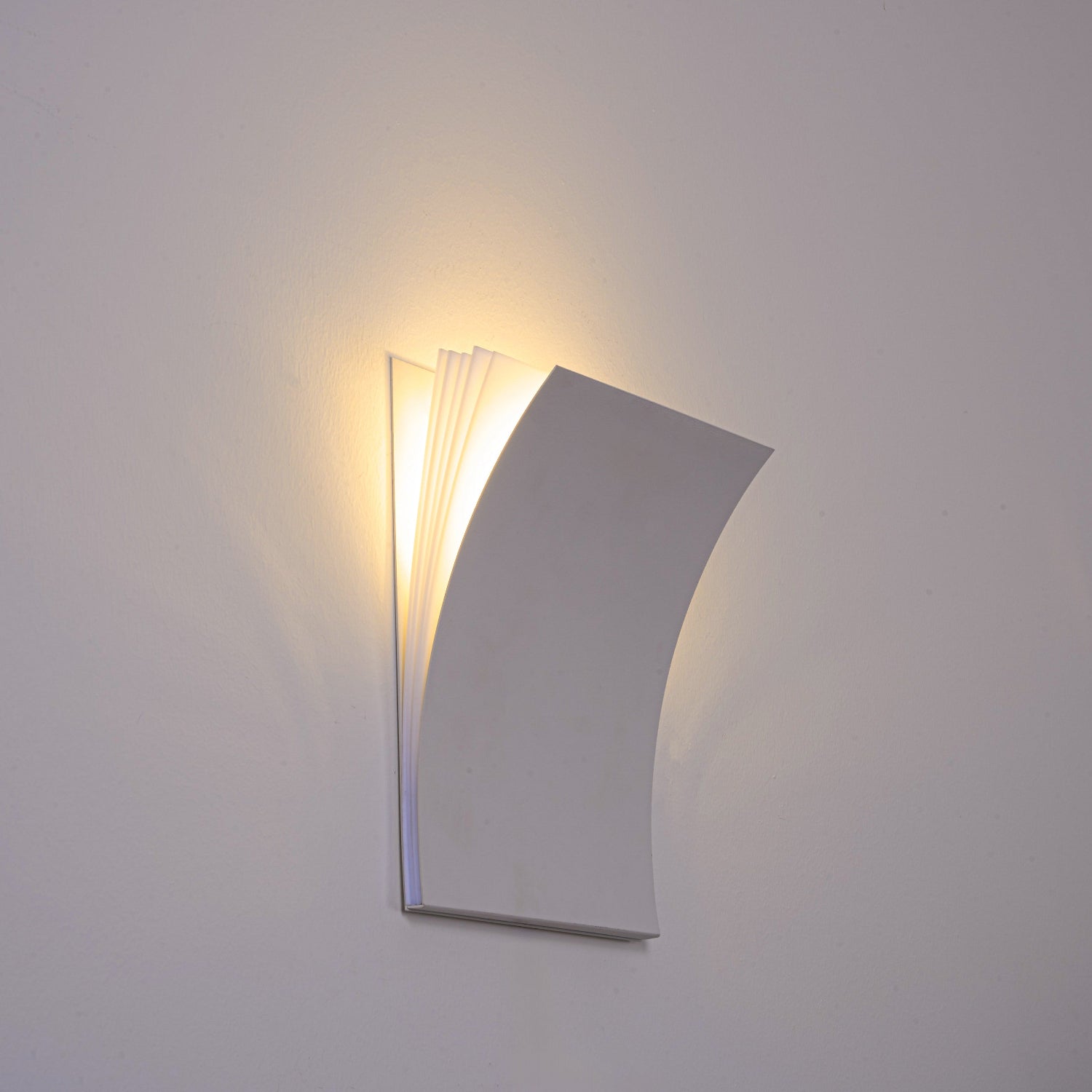 Paper Curve LED Wall Light, Modern Minimalist Wall Sconce with Curved Design-0