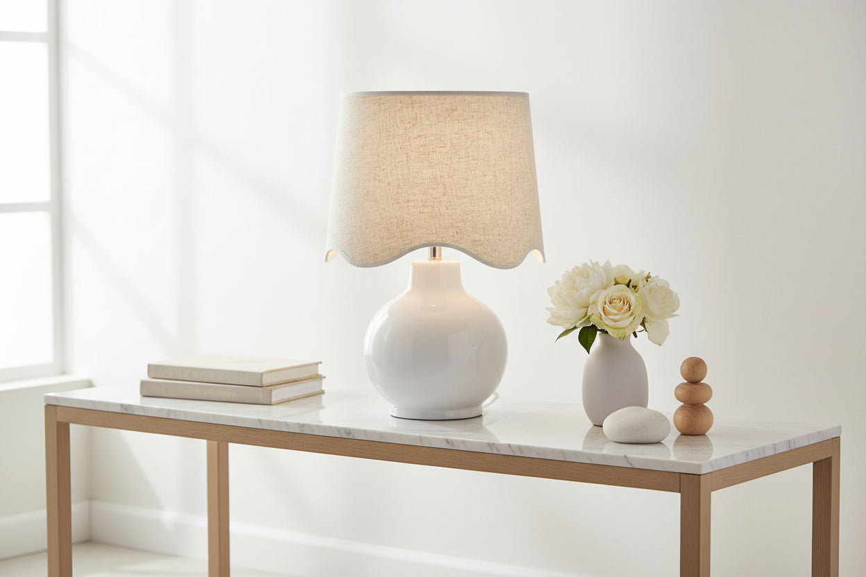 Pojezerje White & Wheat Table Lamp-0