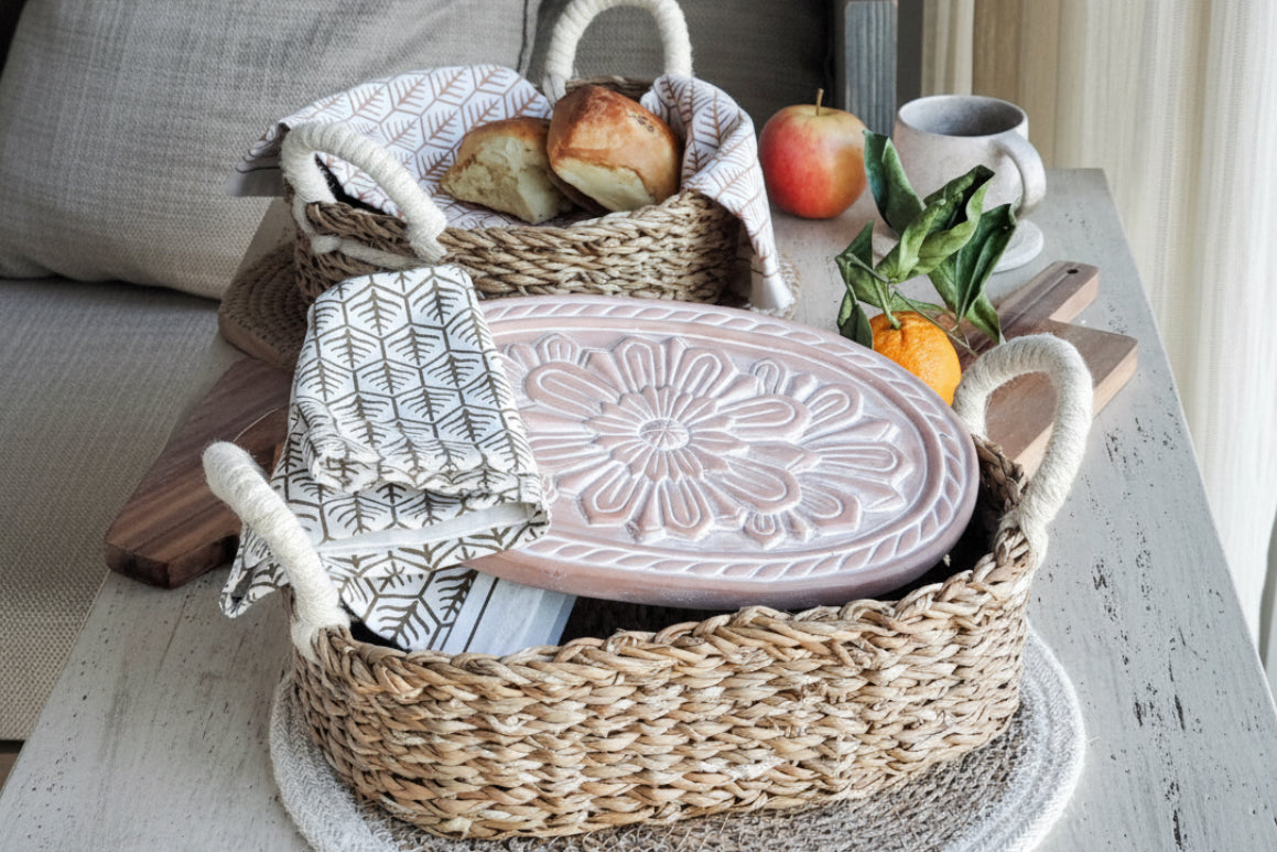 Bread Warmer & Basket - Flower-1