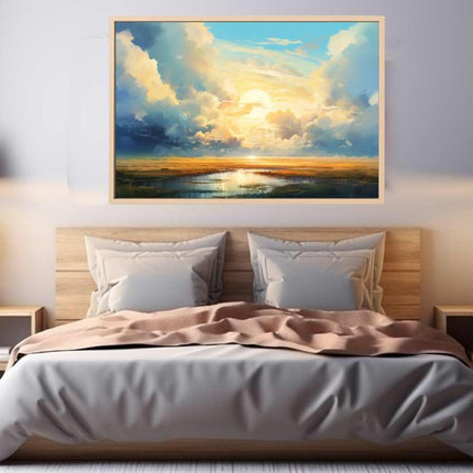 Clouds Abstract Art Canvas Art Print Painting