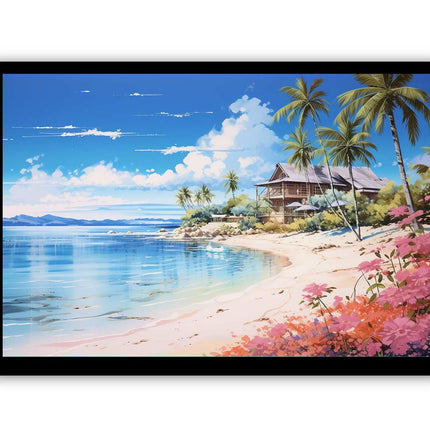 Beach Home Art Canvas Art Print