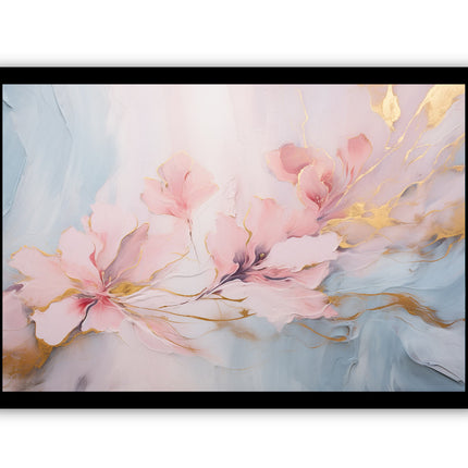 Flower Fine Art marble  Canvas Art Print